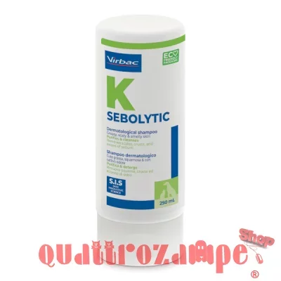 Virbac Sebolytic Shampoo 250 ml Per Cute Secca Cani e Gatti