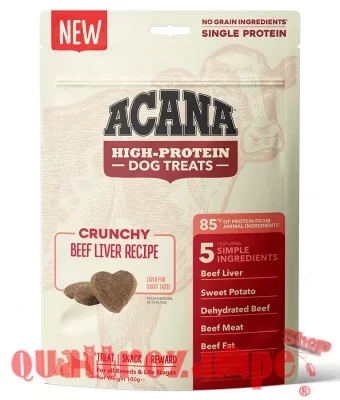 Acana Hight Protein Snack 100 gr Fegato di Manzo per Cani