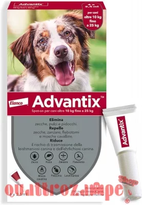 Advantix Spot-On per cani da 10 a 25 kg 4 pipette