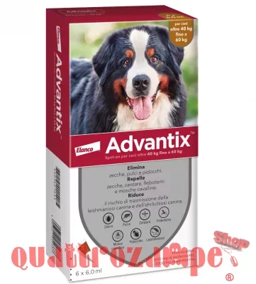 Advantix Spot-On 6 pipette 40 kg - 60 kg Per Cani