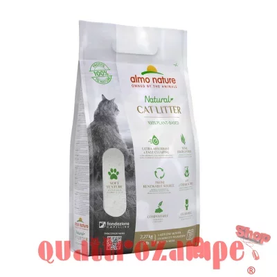 Almo Nature Cat Litter 2,27 kg Lettiera Agglomerante Vegetale Per Gatti