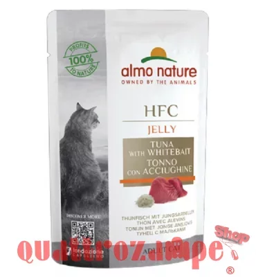 Almo Nature HFC Jelly Tonno con Acciughine 55 gr Bustine Umido Gatto