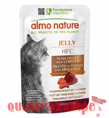 Almo Nature HFC Jelly Tonno e Aragosta 55 gr Bustine Umido Gatto