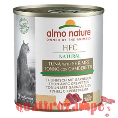 Almo Nature Hfc Natural Tonno Con Gamberetti 280 gr Per Gatti