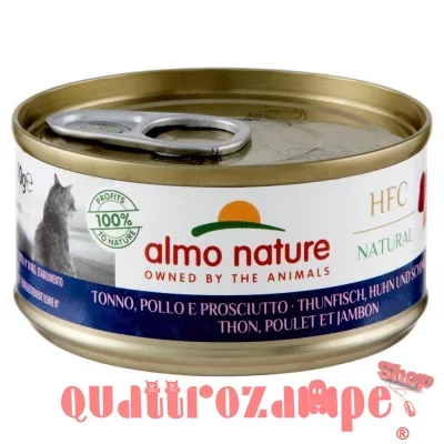 Almo Nature Hfc Natural Tonno Pollo Prosciutto 70 gr Per Gatti