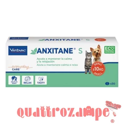 Virbac Anxitane S 30 Compresse Supplemento Nutrizionale Cani e Gatti