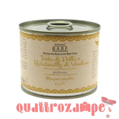 Barf Dr. Clauder's Menu Completo Trito di Pollo 200 gr Umido Per Gatto