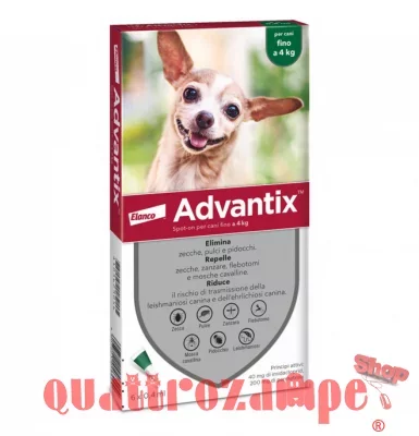 Advantix Spot-On 6 Pipette 0 - 4 kg Per Cani