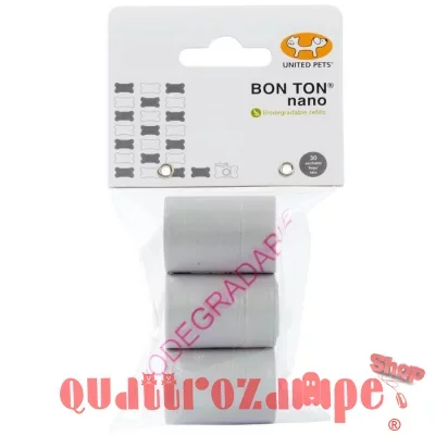 Bon Ton Nano Sacchetti Biodegradabili 3 rotolini da 10 pz