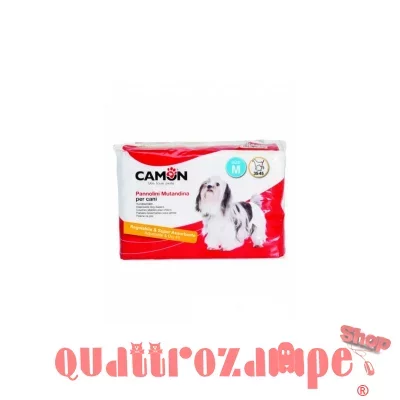Camon 12 Pannolini Mutandina Taglia M Per Cani Femmina