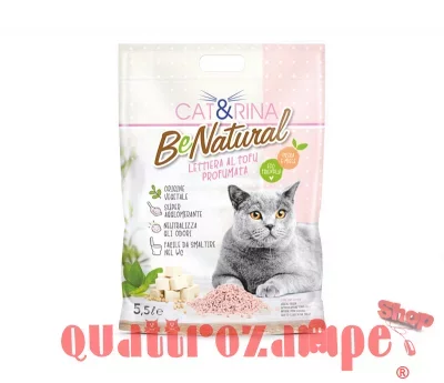 Cat&Rina Lettiera per Gatti al Tofu Pesca 5,5 lt