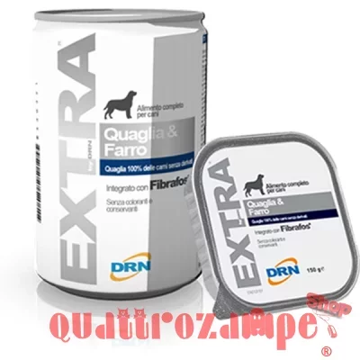 DRN Extra Quaglia e Farro 150 gr Cibo Cani e Gatti