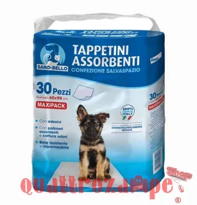 100 Tappetini Assorbenti Elanco Sano e Bello 60x90 Per Cane