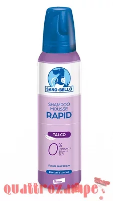 Elanco Shampoo Mousse Rapid Talco 300 ml Cani e Cuccioli