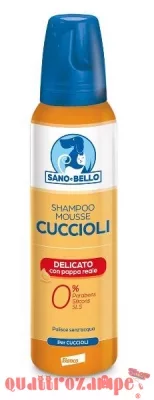 Sano e Bello Shampoo Mousse Pappa Reale 300 ml Cani e Cuccioli