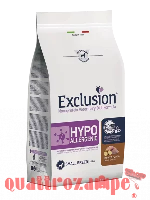 Exclusion Diet Hypoallergenic Small Coniglio Patate 2 kg Cibo Per Cani