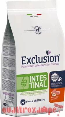 Exclusion Diet Intestinal Adult SMALL Maiale e Riso 2 Per Cane