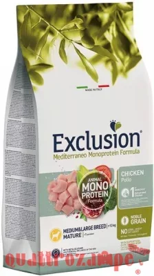 Exclusion Mediterraneo Adult Large Breed Manzo 12 Kg Beef