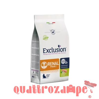 Exclusion Diet Cat Renal Phase 1 Maiale e Piselli 1,5 kg Gatto