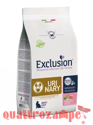 Exclusion Diet Cat Urinary Maiale e Riso 1,5 kg Crocchette Per Gatto