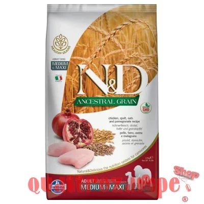 Farmina N/D Low Ancestral Grain Medium Maxi Adult 12 kg Pollo e Melograno