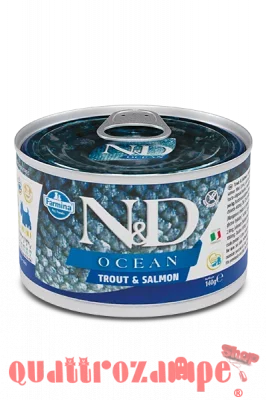 Farmina N/D Umido Ocean Dog Mini Adult Trota e Salmone 140 Gr Cane