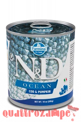 Farmina N/D Umido Ocean Dog Adult Merluzzo e Zucca 285 Gr Cane