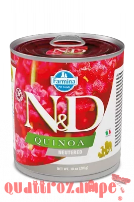 Farmina ND Umido Quinoa Dog Neutered Maiale 285 gr Umido Cane