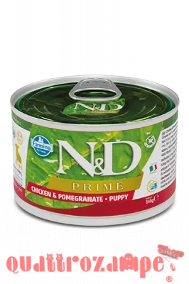 Farmina N/D Umido Prime Dog Mini Puppy Pollo e Melograno 140 Gr Cane