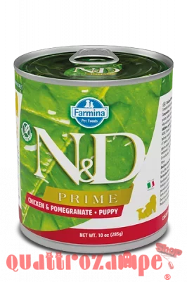 Farmina N/D Umido Prime Dog Puppy Pollo e Melograno 285 Gr Cane