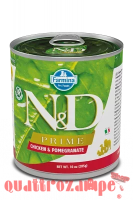 Farmina N/D Umido Prime Dog Adult Pollo e Melograno 285 Gr Cane