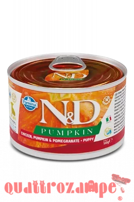 Farmina ND Pumpkin Mini Puppy Pollo Melograno 140 gr  Umido Cane