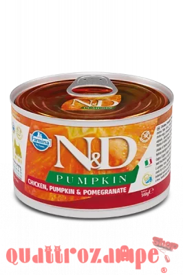 Farmina N/D Umido Pumpkin Dog Mini Adult Pollo e Melograno 140 Gr Cane