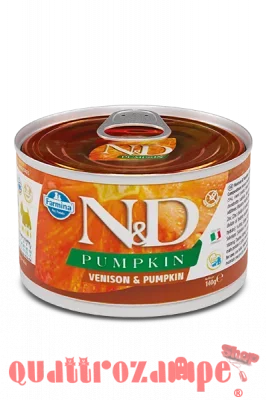 Farmina N/D Umido Pumpkin Dog Mini Adult Cervo e Zucca 140 Gr Cane