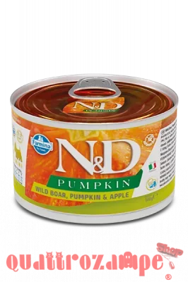 Farmina N/D Umido Pumpkin Dog Mini Adult Cinghiale e Mela 140 Gr Cane