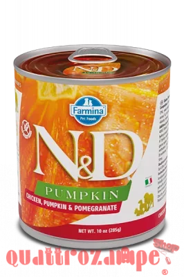 Farmina N/D Umido Pumpkin Dog Adult Pollo e Melograno 285 Gr Cane