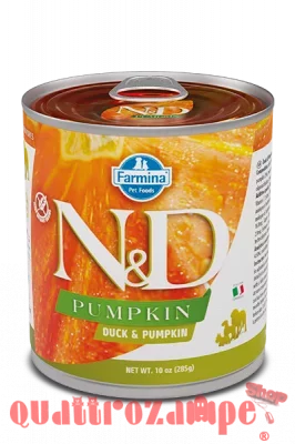 Farmina N/D Umido Pumpkin Dog Adult Anatra e Zucca 285 Gr Cane