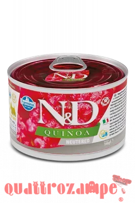 Farmina ND Umido Quinoa Dog Mini Neutered Maiale 140 gr Umido Cane