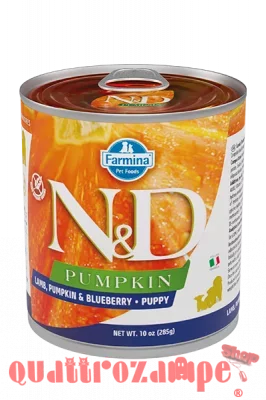 Farmina N/D Umido Pumpkin Dog Puppy Agnello e Mirtillo 285 Gr Cane