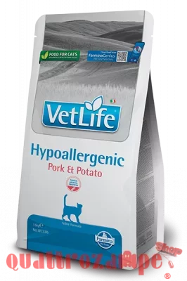 Farmina Vet Life Hypoallergenic Maiale Patate Per Gatti con Allergie Alimentari