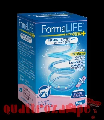 Elanco FormaLife PLUS 20 Bustine Fermenti Lattici Per Cani e Gatti