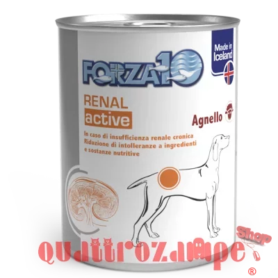 Forza 10 Renal Active Wet Agnelo 390 Gr Barattolo Umido Per Cani