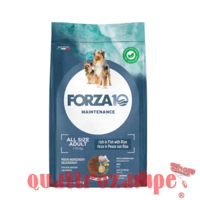 Forza 10 Adult All Breeds Maintenance Pesce e Riso 12 kg Per Cani