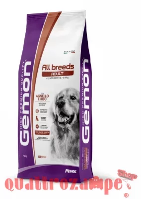 Gemon by Monge Medium Adult Agnello e Riso 15 kg Cani