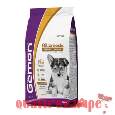 Gemon by Monge Puppy Junior All Breeds Pollo e Riso 15 kg Cani