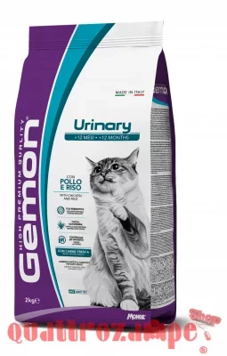 Gemon Urinary Pollo Riso 2 Kg Crocchette Gatti