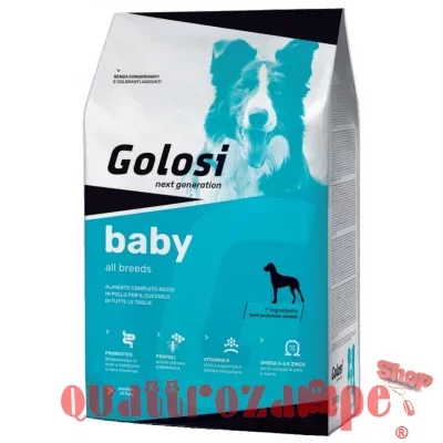 Golosi Baby All Breed Pollo 12 kg Crocchette Per Cani Cuccioli