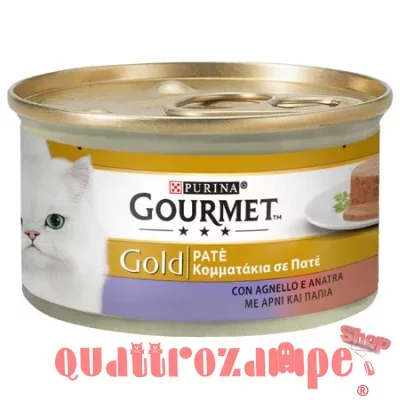 Gourmet gold pate' 85 gr Agnello e Anatra Scatoletta Gatti