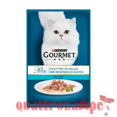 Gourmet perle 85 gr Filettini Salsa Con Tonno Bustina Gatti