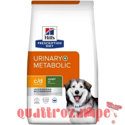 Hill's Prescription Diet C/D Urinary + Metabolic 1,5 kg Crocchette per Cane